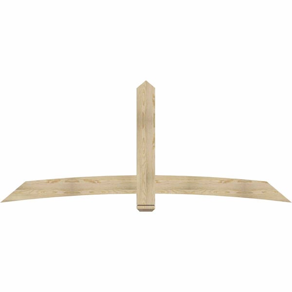 Ekena Millwork Bellingham Rough Sawn Timber Gable Bracket, Douglas Fir, 96"W x 40"H x 2"D x 6"F, 10/12 Pitch GBW096X40X0206BEL00RDF - main